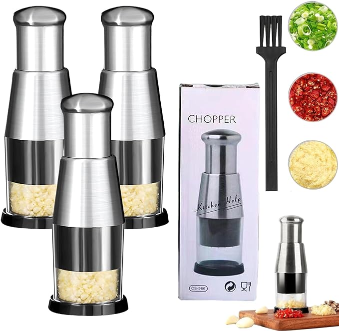 Picadora Manual de alimentos de acero inoxidable