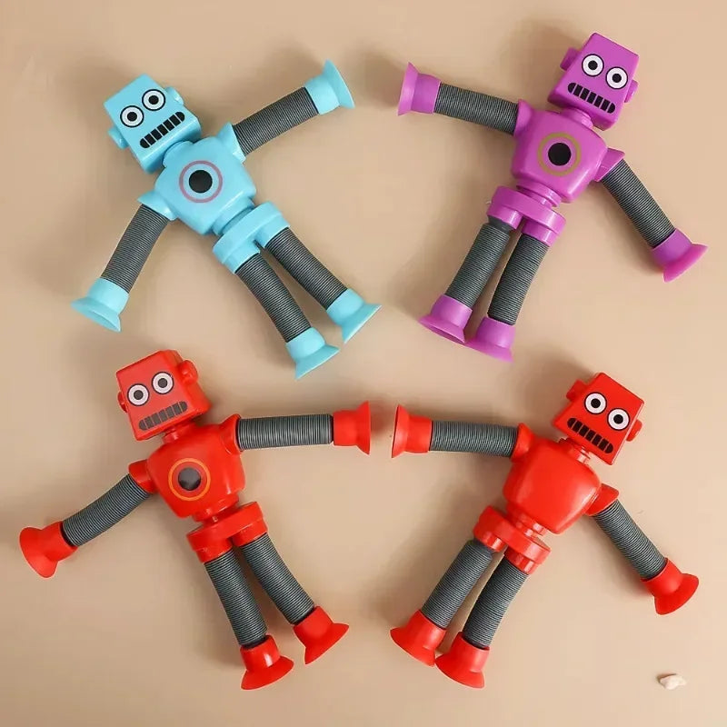 Pack 4 Pop Tubes Tubo Fidget Juguete Robots