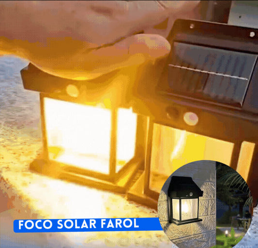 Farol solar de pared sensor movimiento