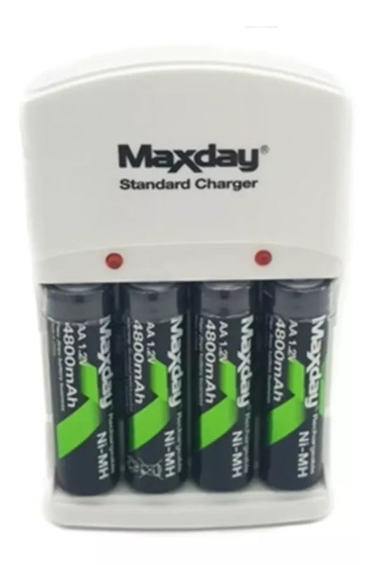 Bateria Recargable + 4 Pilas Carga